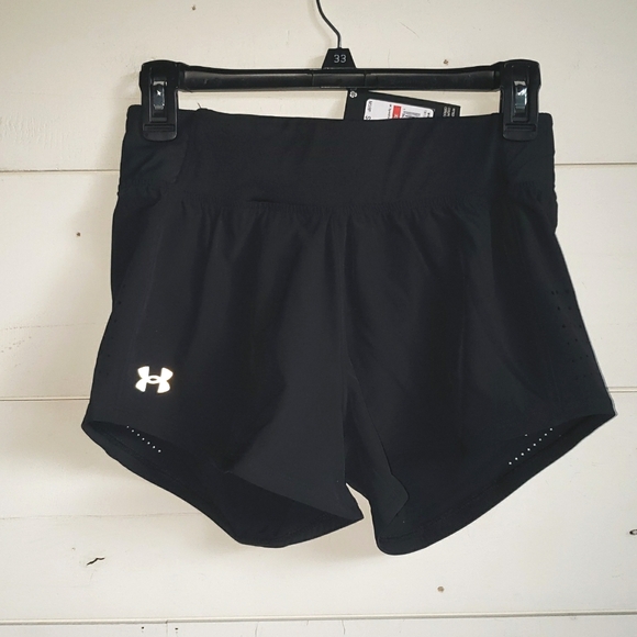 Under Armour Performance Speed Pocket Black Sport Shorts Size X-Small - Picture 1 of 10